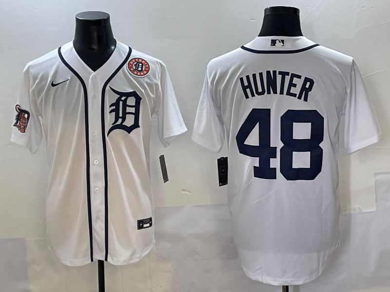 Men 2025 Detroit Tigers #48 Hunter White Game Nike MLB Jersey style 6